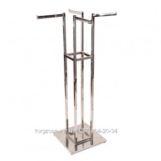 стійка-краб (колір срібла) для демонстрації одягу TZ-023